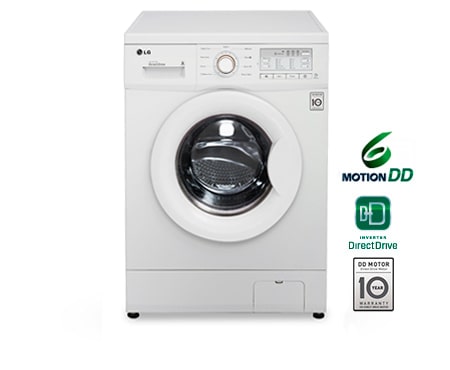 LG Πλυντήριο ρούχων 6 Motion Direct Drive, 7 κιλά χωρητικότητα, 1000 στροφές, F10B9QD